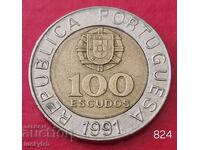 100 εσκούδα 1991 - Πορτογαλία