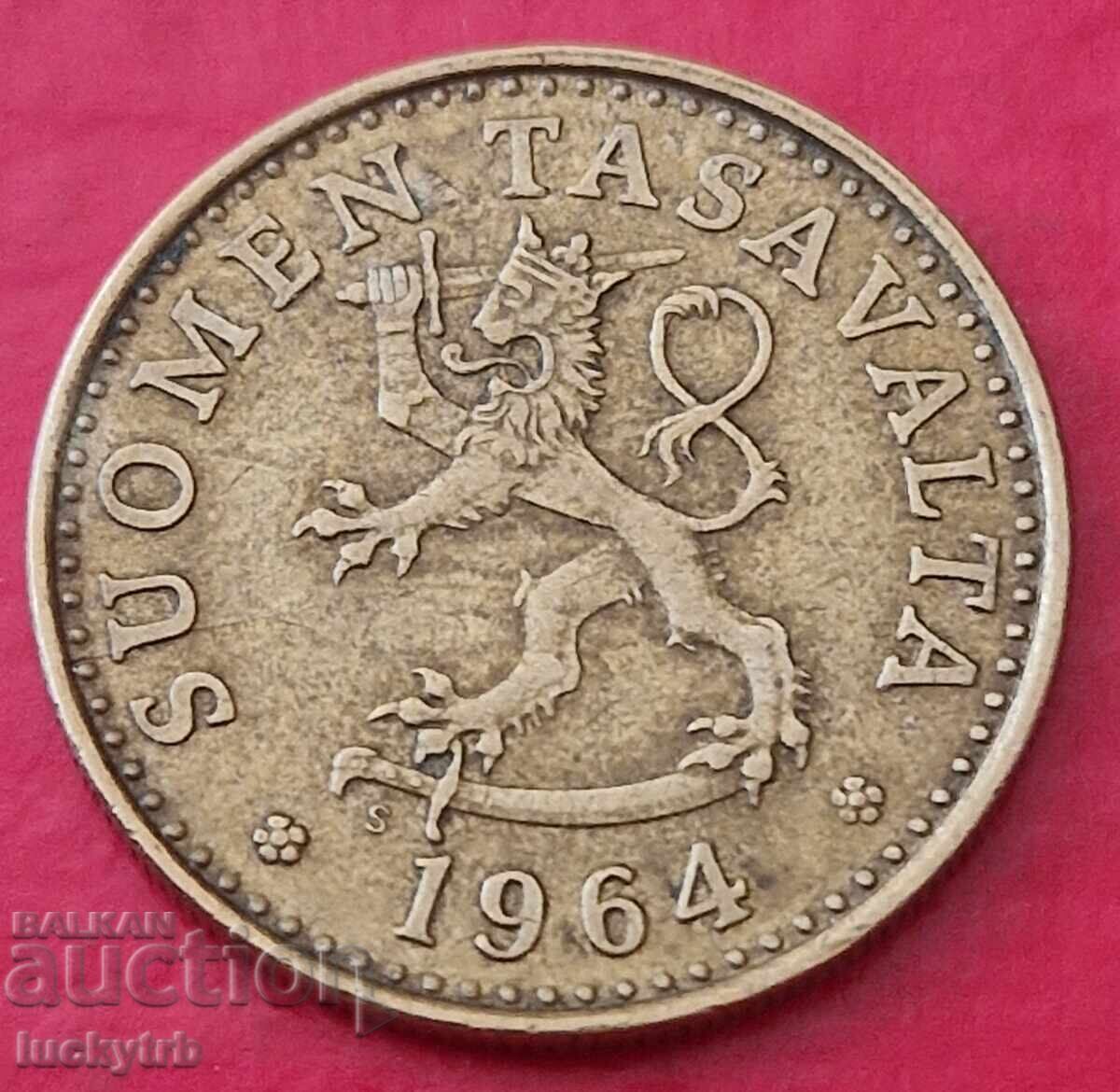 20 penniä 1964 - Finlanda cu preț € 1.00 | 1.96 BGN
