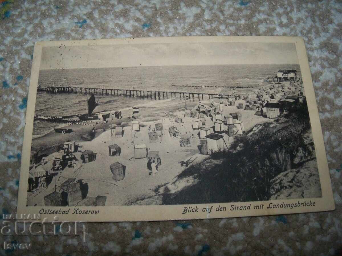 Δημοπρασία Παλιά γερμανική καρτ-ποστάλ από το Βαλτικό θέρετρο Κοσερόβ, 1930