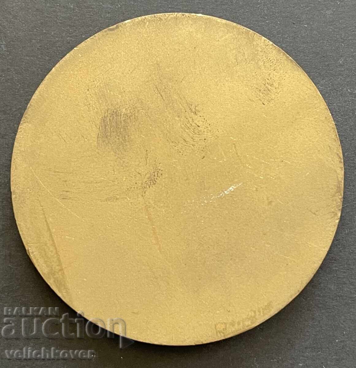 41649 Bulgaria Plaque 100g. Patriarch Evtimiy School 41st with price 20.00 BGN | € 10.23