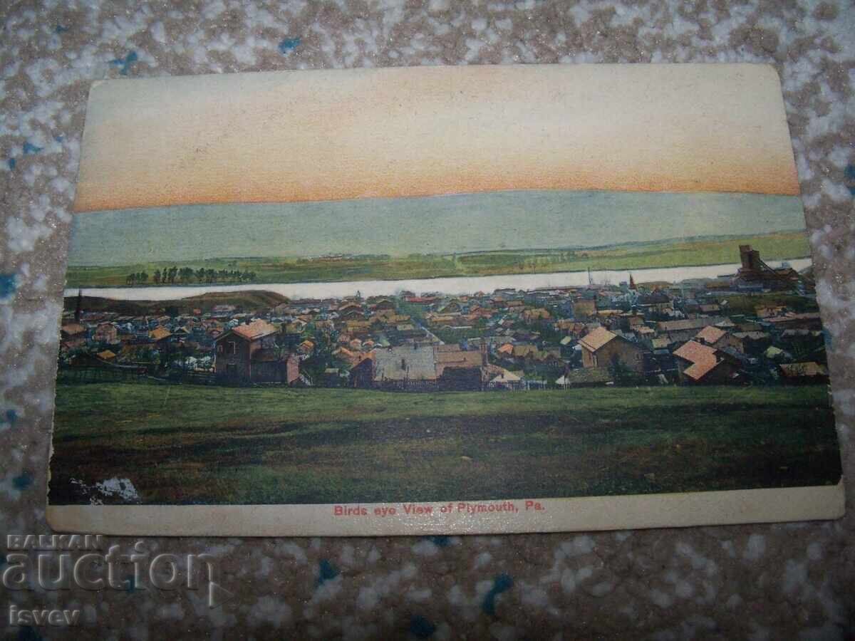 Auction  Old postcard view of Plymouth, Pennsylvania USA