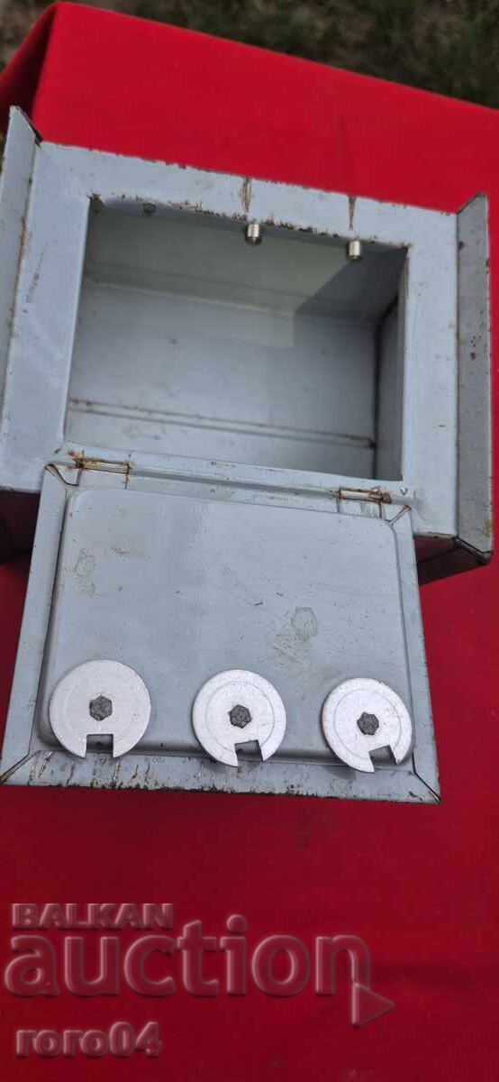 OLD TIN SOCIALIST PIGGY BANK - 6