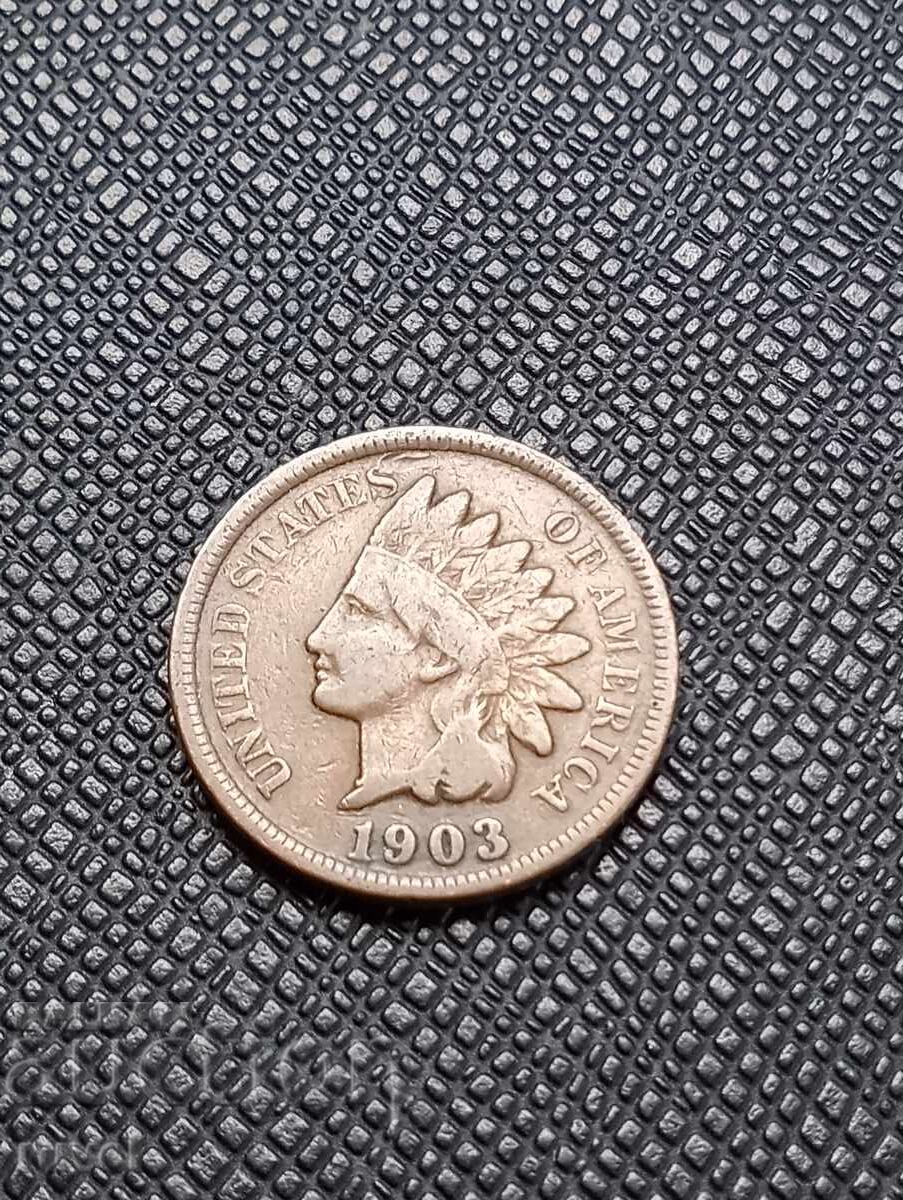 ΗΠΑ 1 σεντ 1903 με τιμή 5.00 BGN | € 2.56