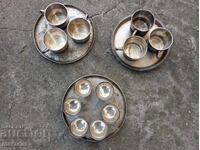 Seturi argintate tăvițe și cești