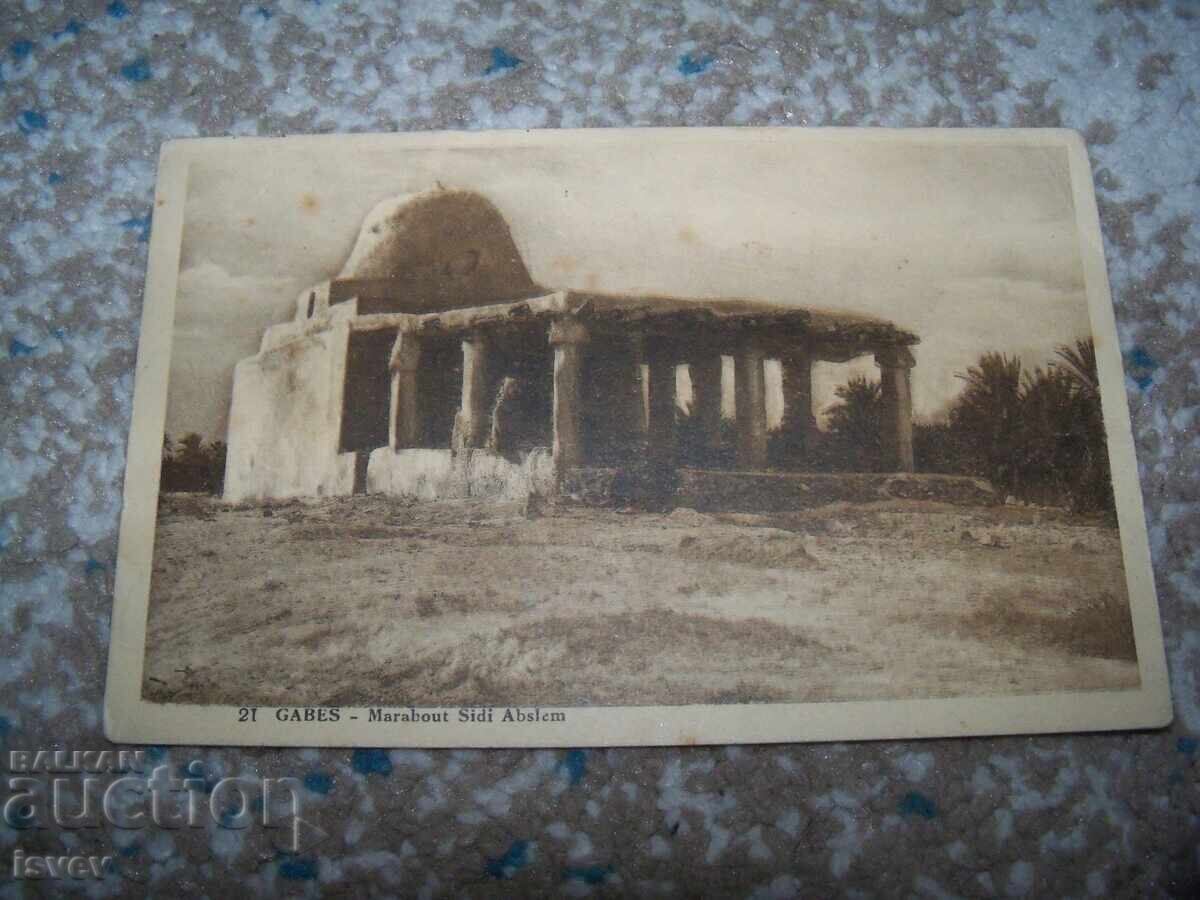 Стара пощенска картичка от Габес - Тунис, 1931г. Стара пощенска картичка от Габес - Тунис, 1931г.