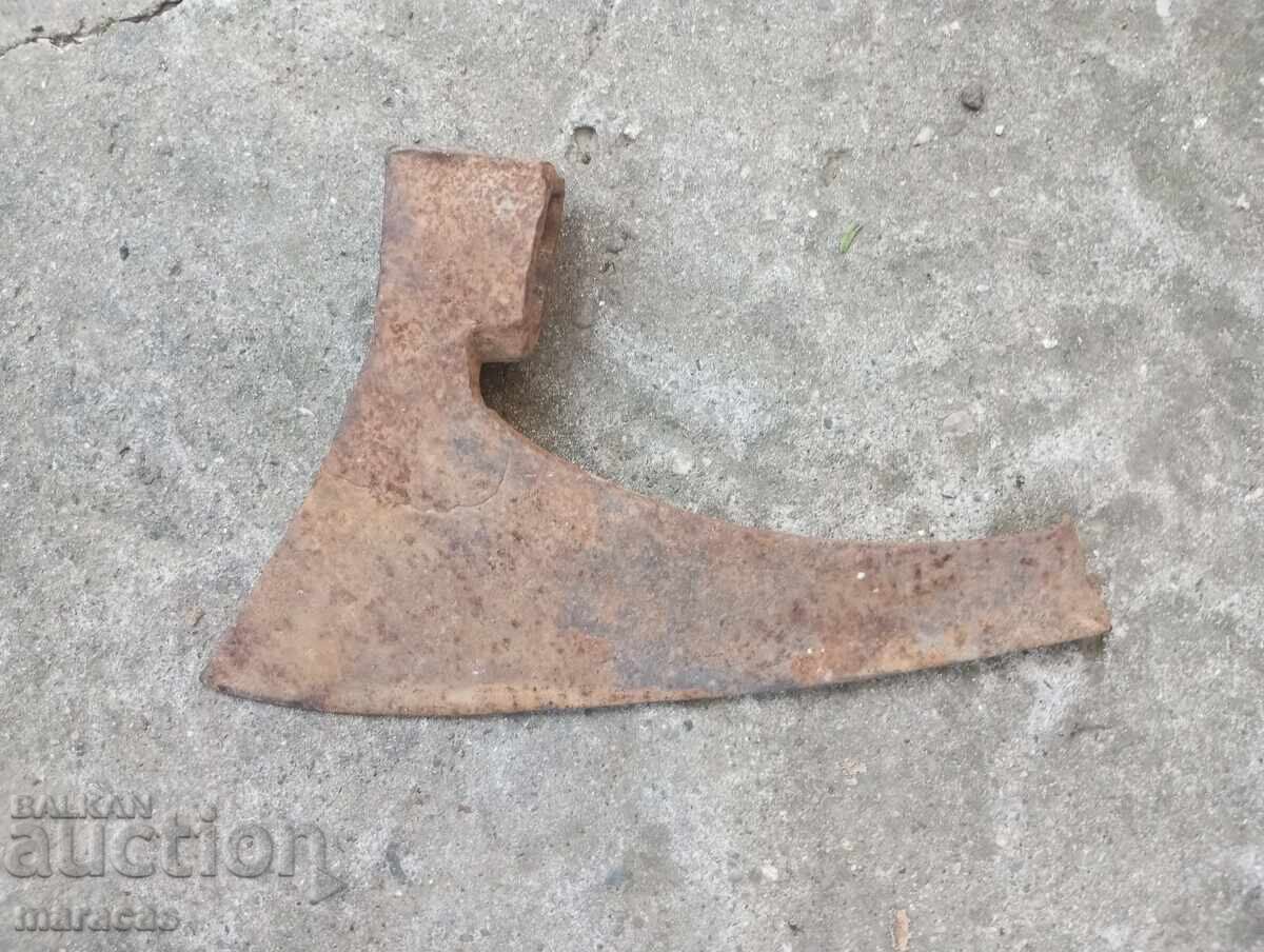 Auction Old metal axe Auction Old metal axe