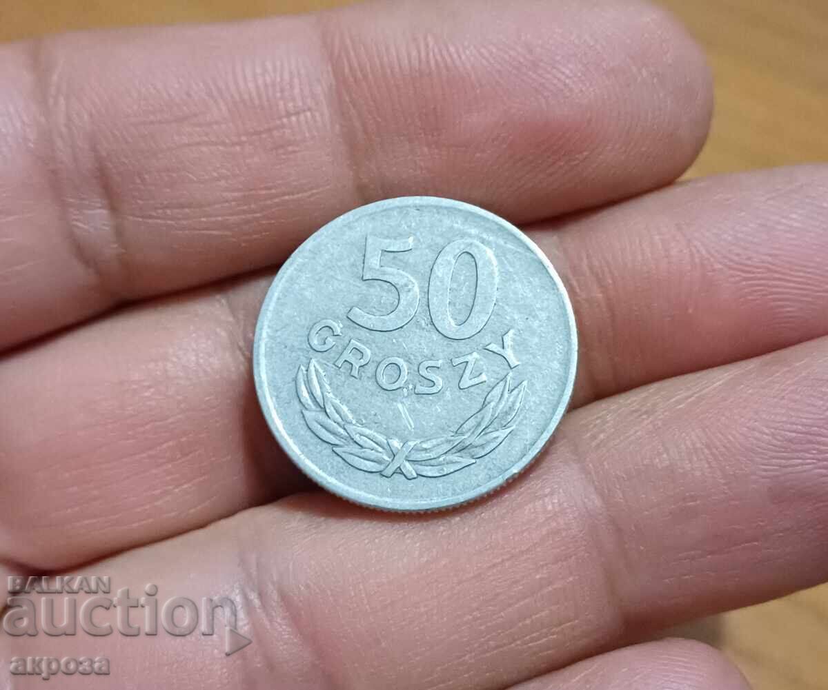 50 Groszy Poland 1974 50 Groszy Poland 1974