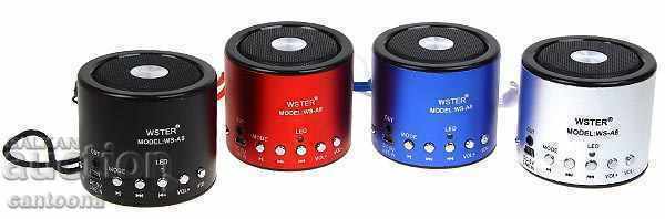 Μίνι ηχείο USB, MP3, FM Radio, USB, micro SD Μίνι ηχείο USB, MP3, FM Radio, USB, micro SD