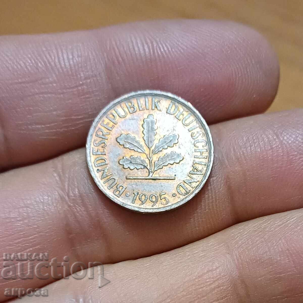2 πφένιχ Γερμανίας 1995 με τιμή 0.30 BGN | € 0.15