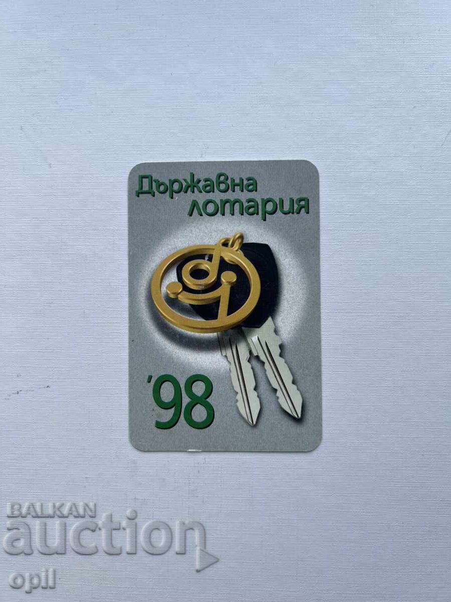 1998 State Lottery Calendar