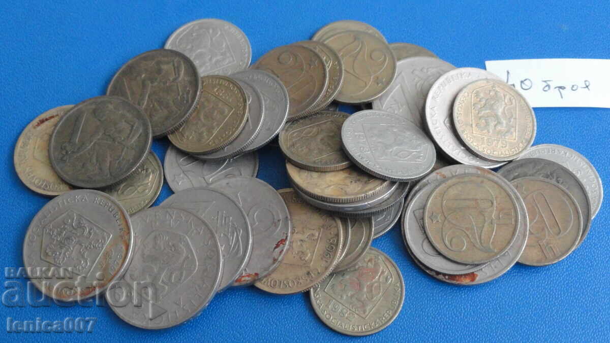 Livrarea Cehoslovacia - Monede (40 bucăți)