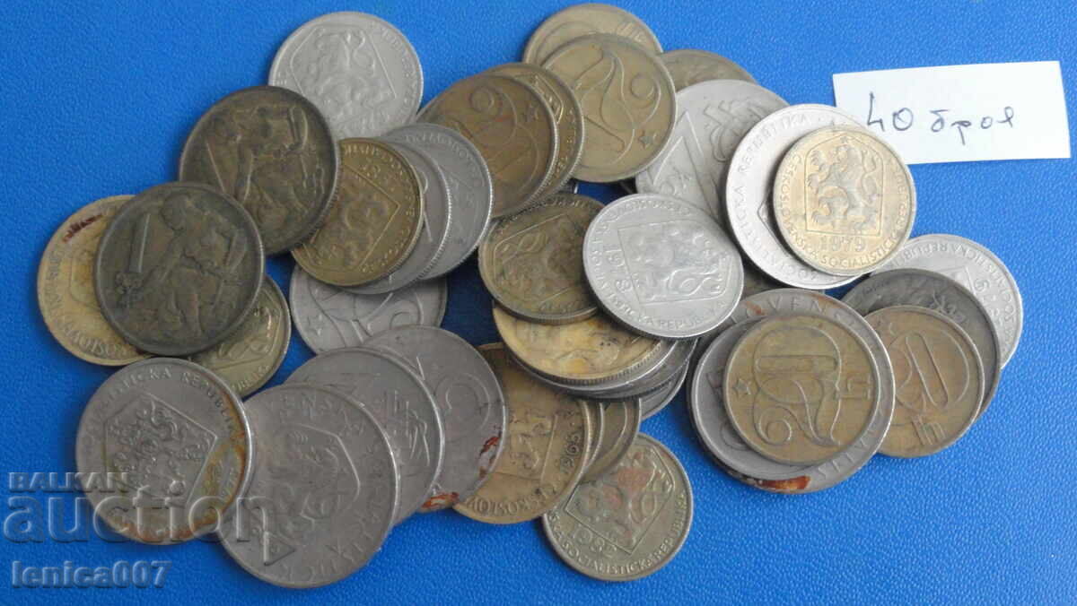Чехословакия - Монети (40 броя) Чехословакия - Монети (40 броя)