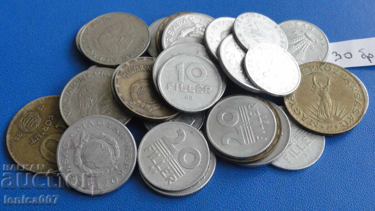 Auction Hungary - coins (30 pieces) Auction Hungary - coins (30 pieces)