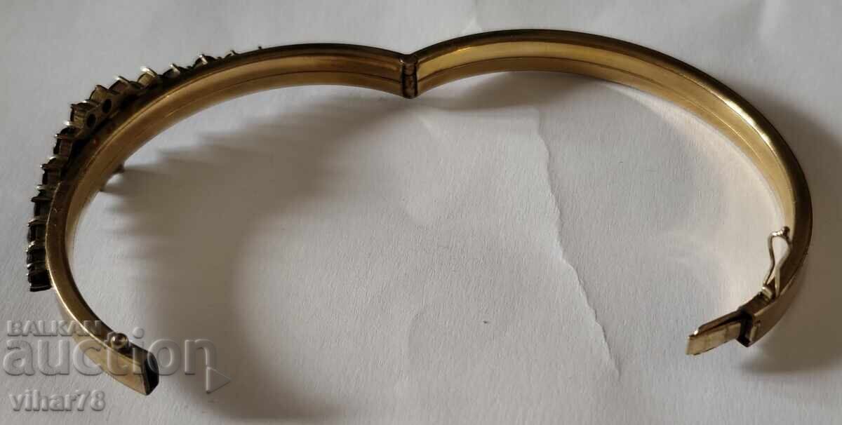 Licitație Brățară placată cu aur cu granate boeme