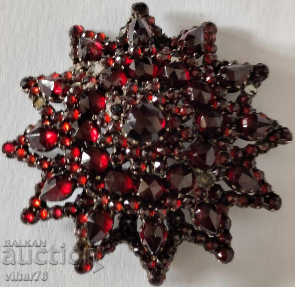 Παλιά καρφίτσα με μποέμ γρανάτες - 6 Παλιά καρφίτσα με μποέμ γρανάτες - 6