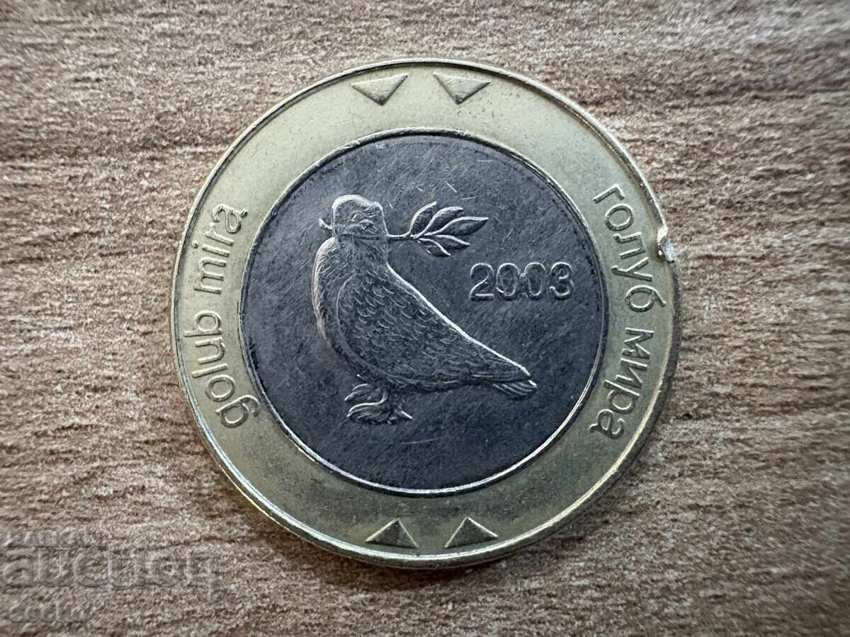 Bosnia - 2 mărci (2003) cu preț 2.65 BGN | € 1.35 Bosnia - 2 mărci (2003) cu preț 2.65 BGN | € 1.35