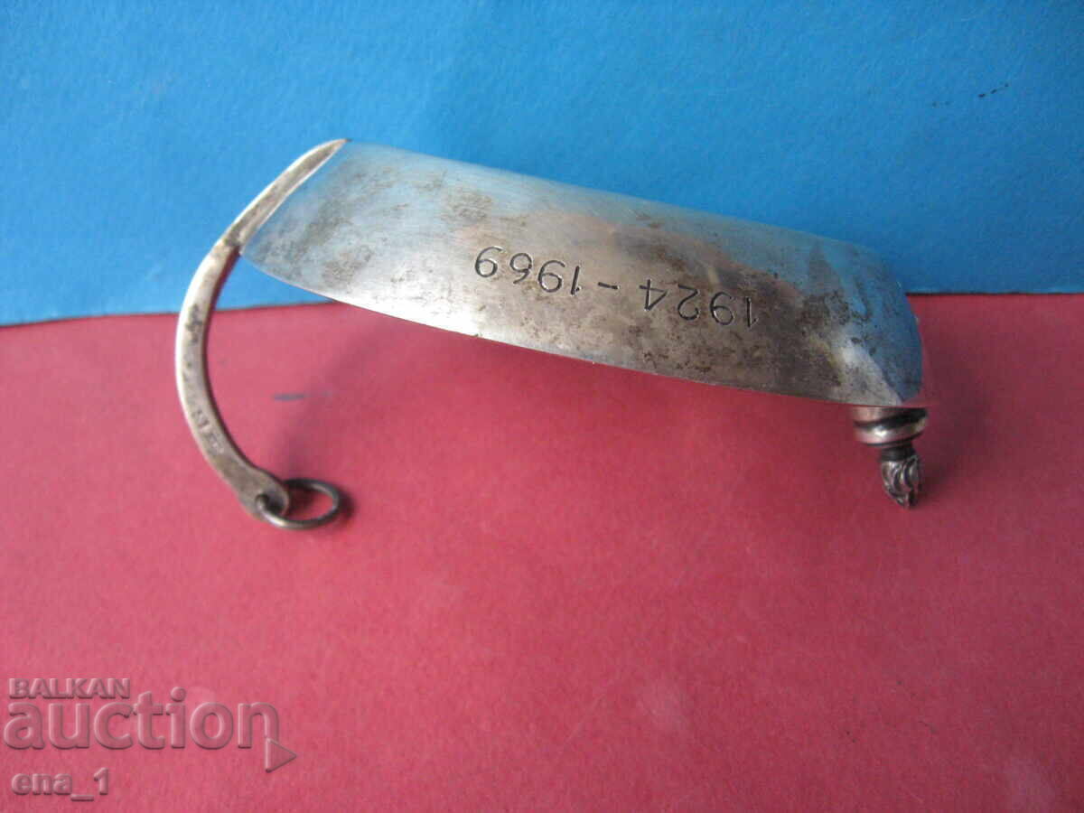 Сребърно гръцко копие на антична миньорска лампа, 900/1000 - 5