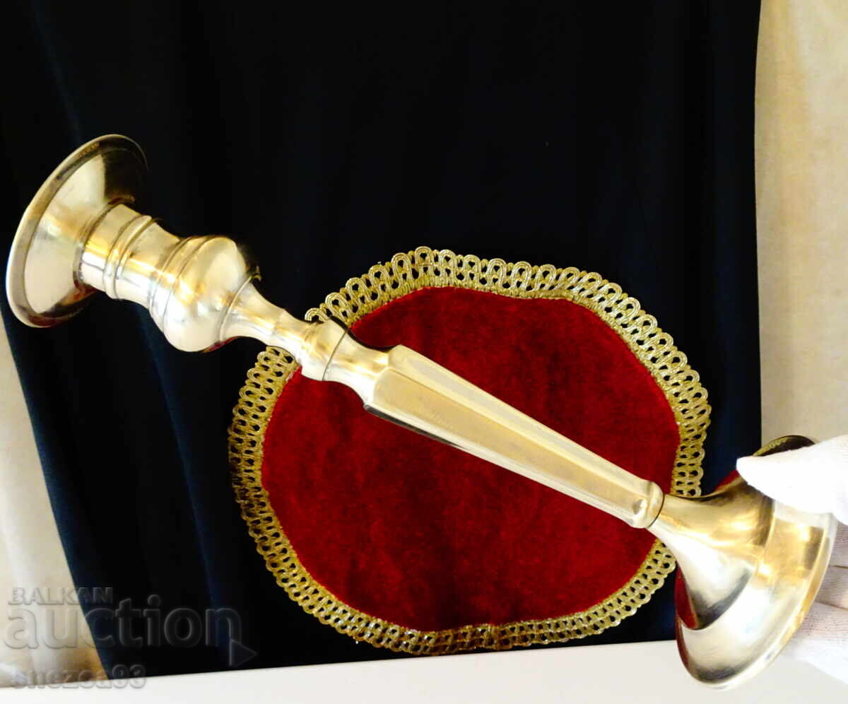 Bronze candlestick 26 cm, 500 g - 5