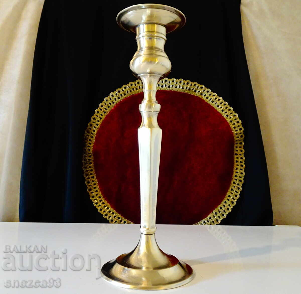 Bronze candlestick 26 cm, 500 g