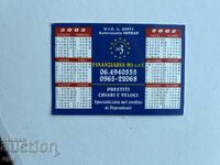 Calendar Italia 2001