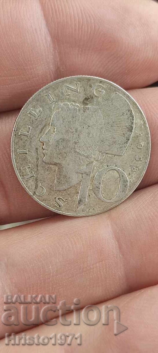 10 șilingi 1958 10 șilingi 1958