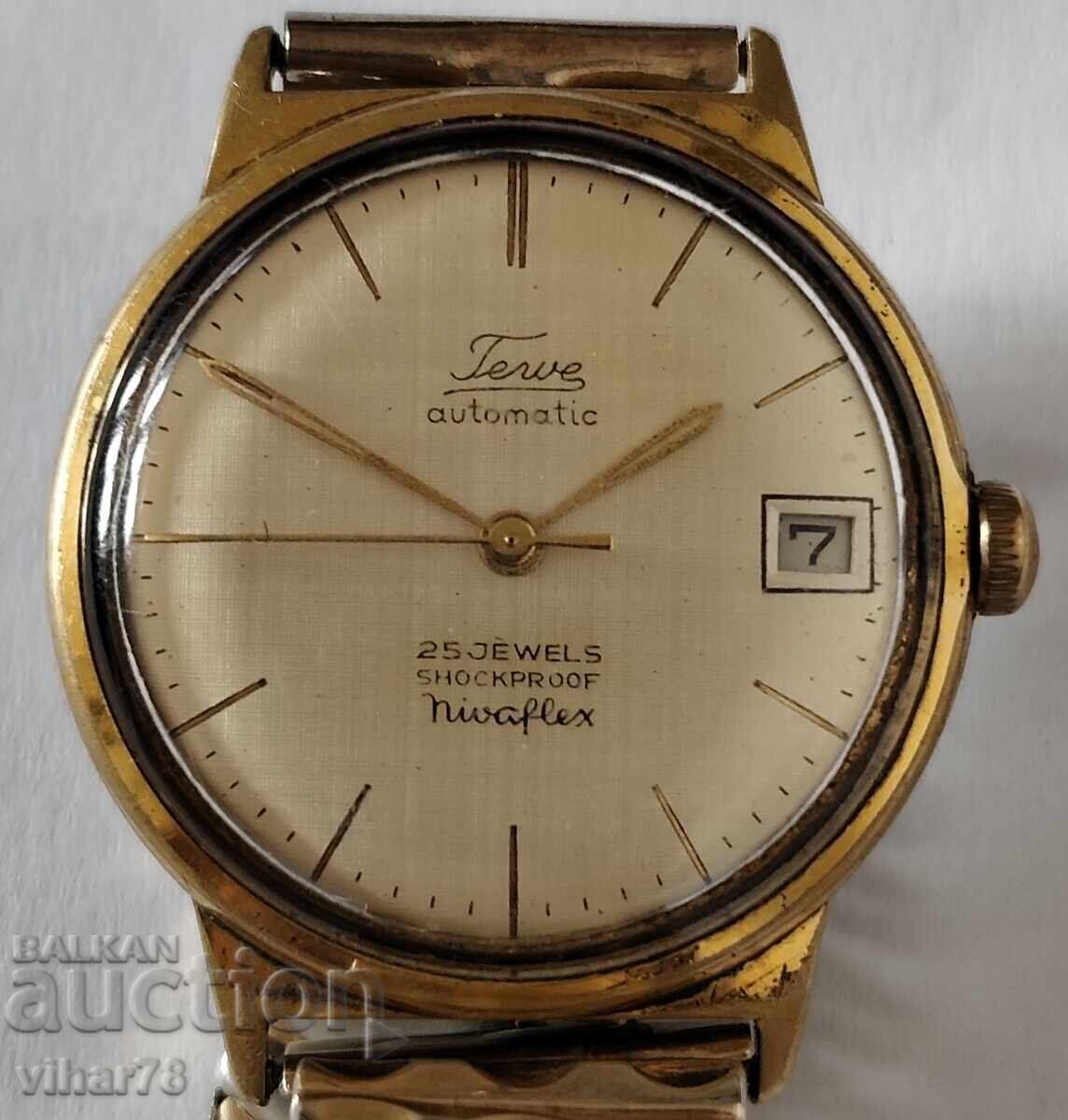 Ceas automat placat cu aur 20 microni cu preț 159.99 BGN | € 81.80