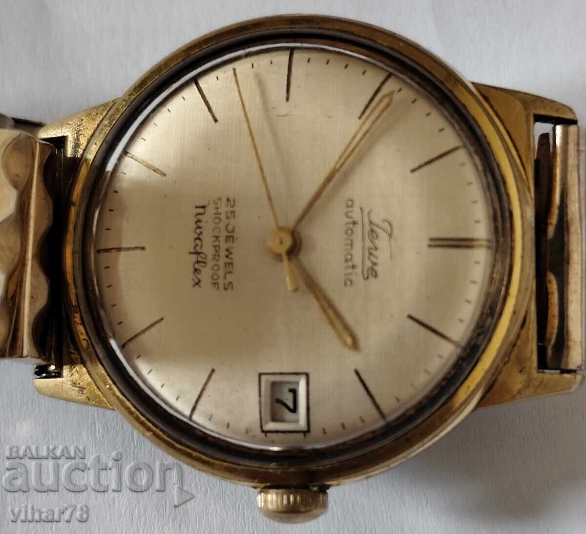 Livrarea Ceas automat placat cu aur 20 microni