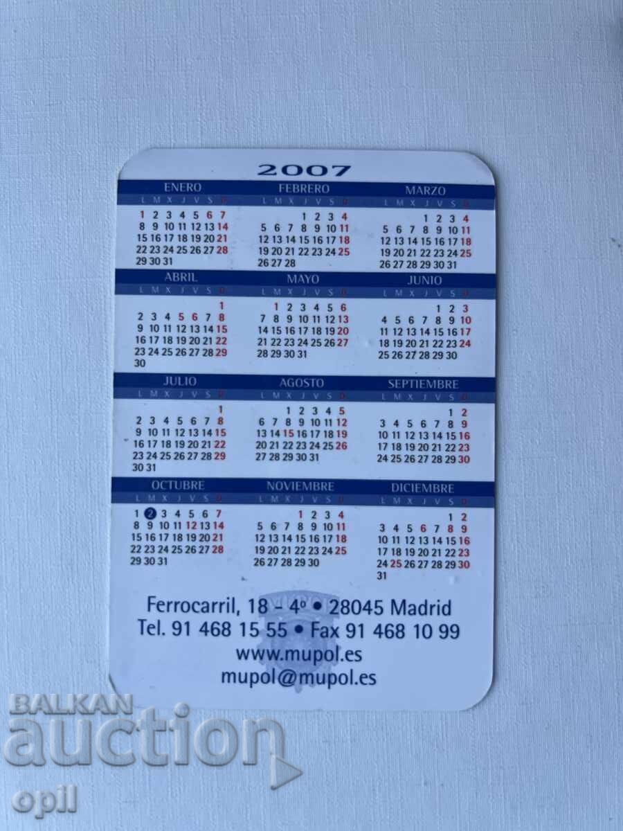 Календарче Испания 2007 с цена 0.80 лв. | € 0.41 Календарче Испания 2007 с цена 0.80 лв. | € 0.41
