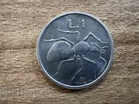 Сан Марино - 1 лира (1974)