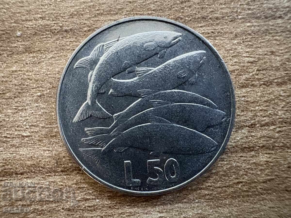 Сан Марино - 50 лири (1975) - Любов към животните Сан Марино - 50 лири (1975) - Любов към животните