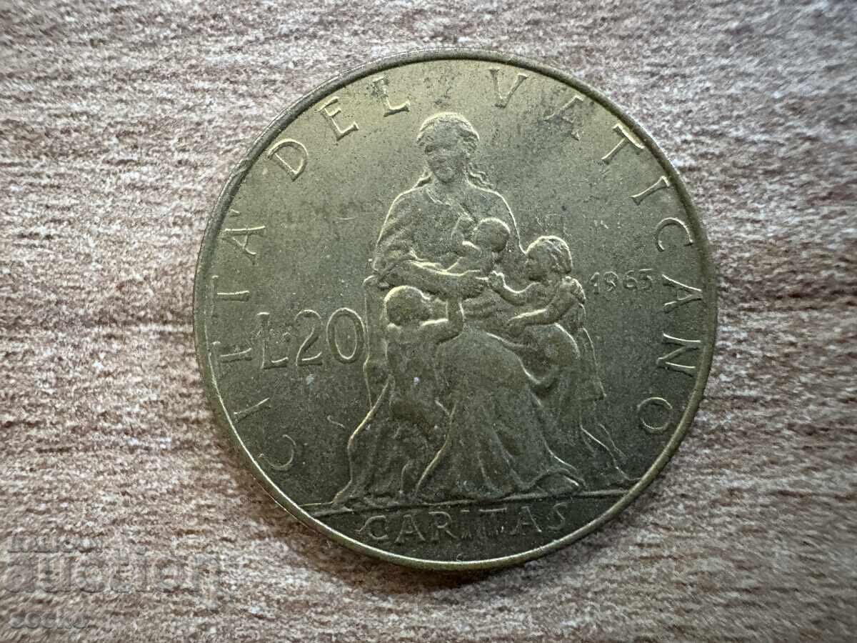 Vatican - 20 Lire (1963)