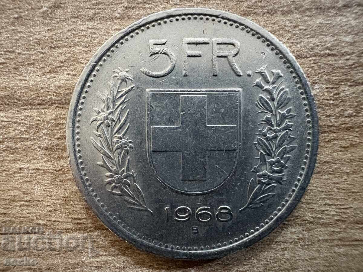 Switzerland - 5 Francs (1968) Switzerland - 5 Francs (1968)