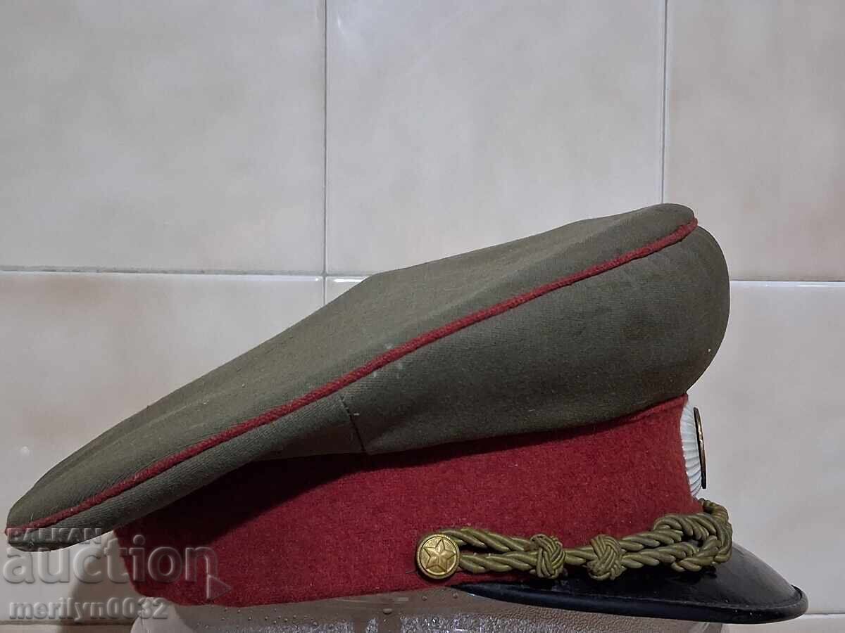 Officer's cap 40-50s NRB (People's Republic of Bulgaria) enamel cockade with price 126.00 BGN | € 64.42