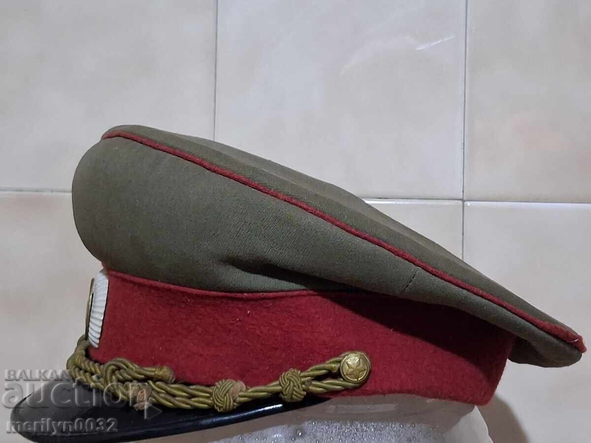 Auction  Officer's cap 40-50s NRB (People's Republic of Bulgaria) enamel cockade