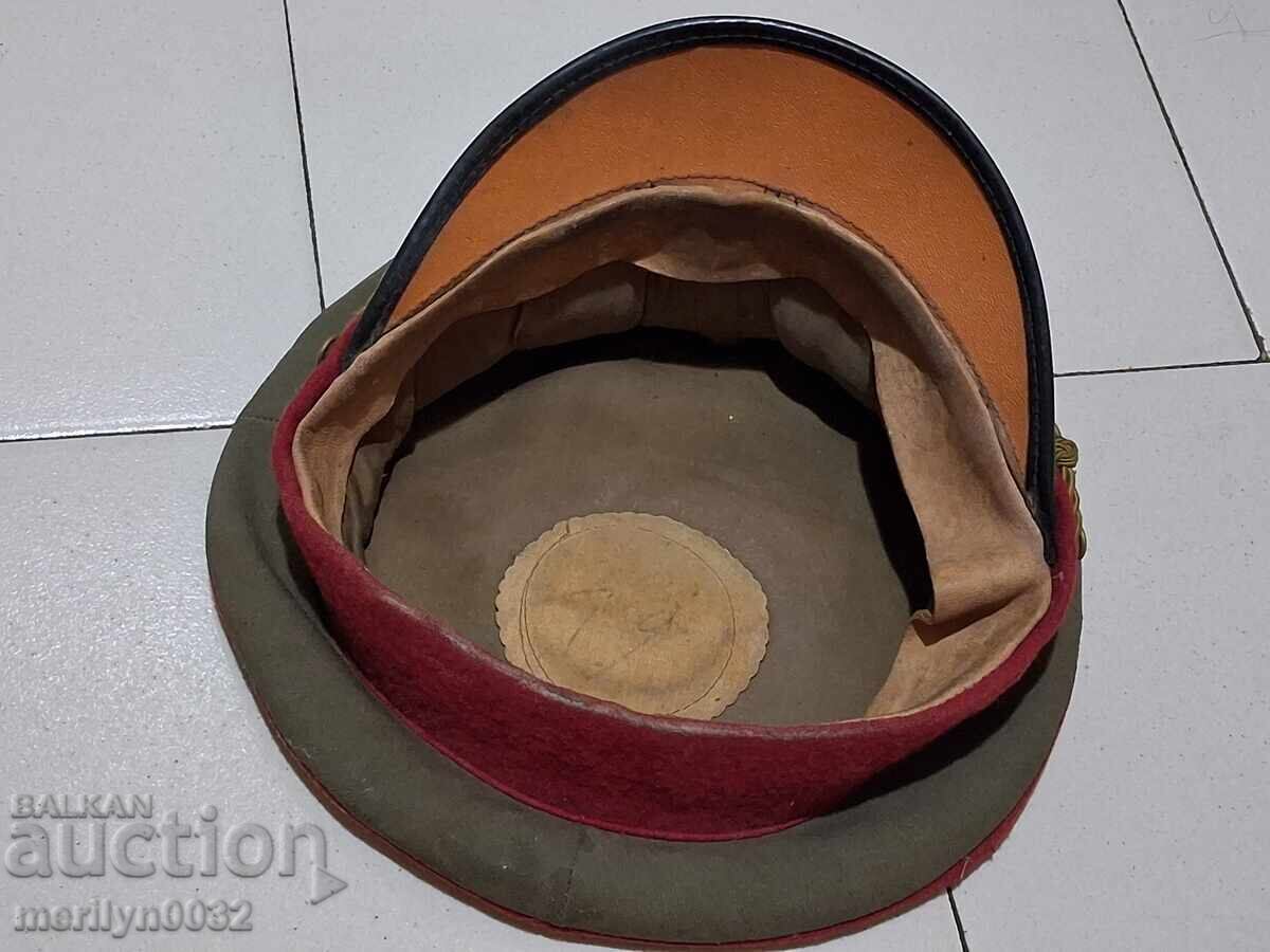 Officer's cap 40-50s NRB (People's Republic of Bulgaria) enamel cockade - 5