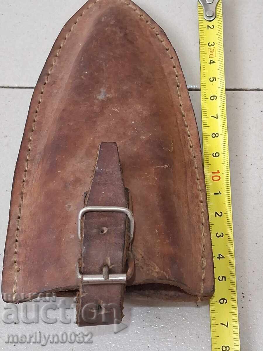 Army leather sheath, thick leather, massive blade - 5