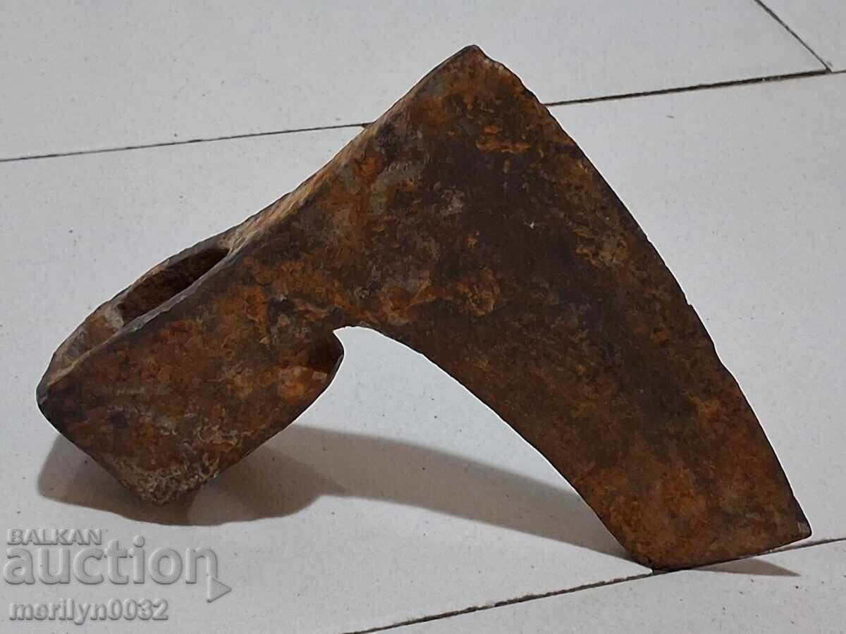 Παλιό τσεκούρι "Σφυρί και δρεπάνι" ΛΔΒ εργαλείο σφυρήλατο σίδερο - 5