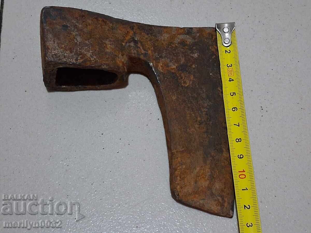 Παλιό τσεκούρι "Σφυρί και δρεπάνι" ΛΔΒ εργαλείο σφυρήλατο σίδερο - 6