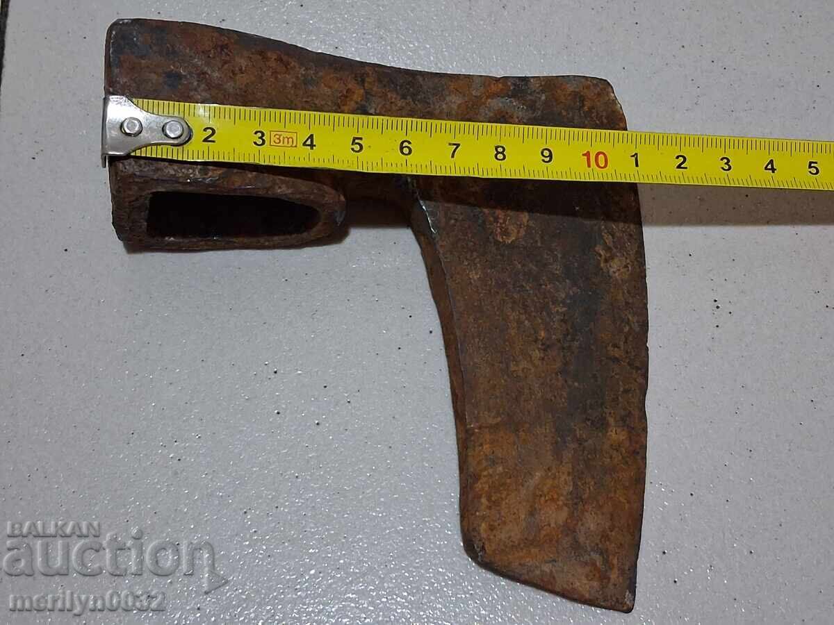 Παλιό τσεκούρι "Σφυρί και δρεπάνι" ΛΔΒ εργαλείο σφυρήλατο σίδερο - 7