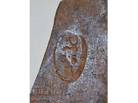 Topor vechi "Secera și ciocanul" NRB unealtă fier forjat