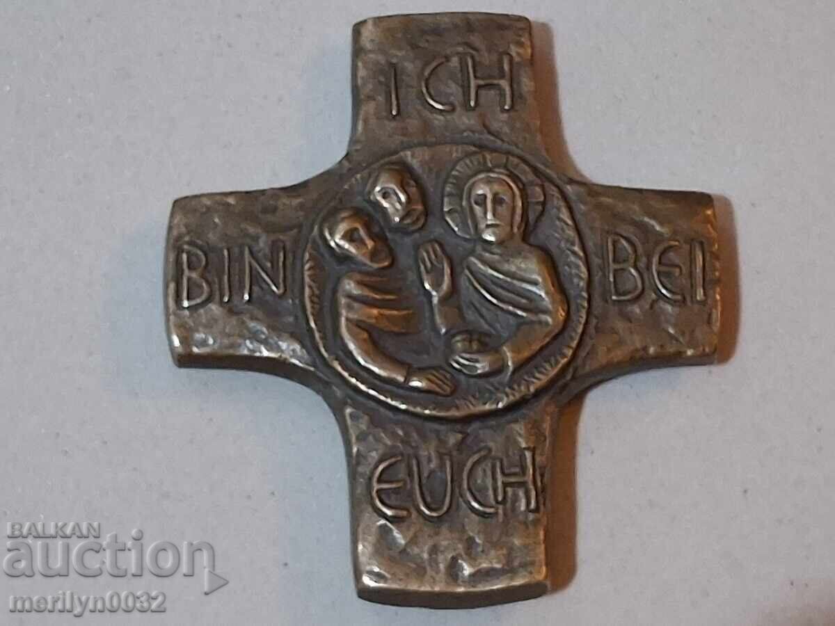 Δημοπρασία Χάλκινος σταυρός μενταγιόν Ιησούς Χριστός