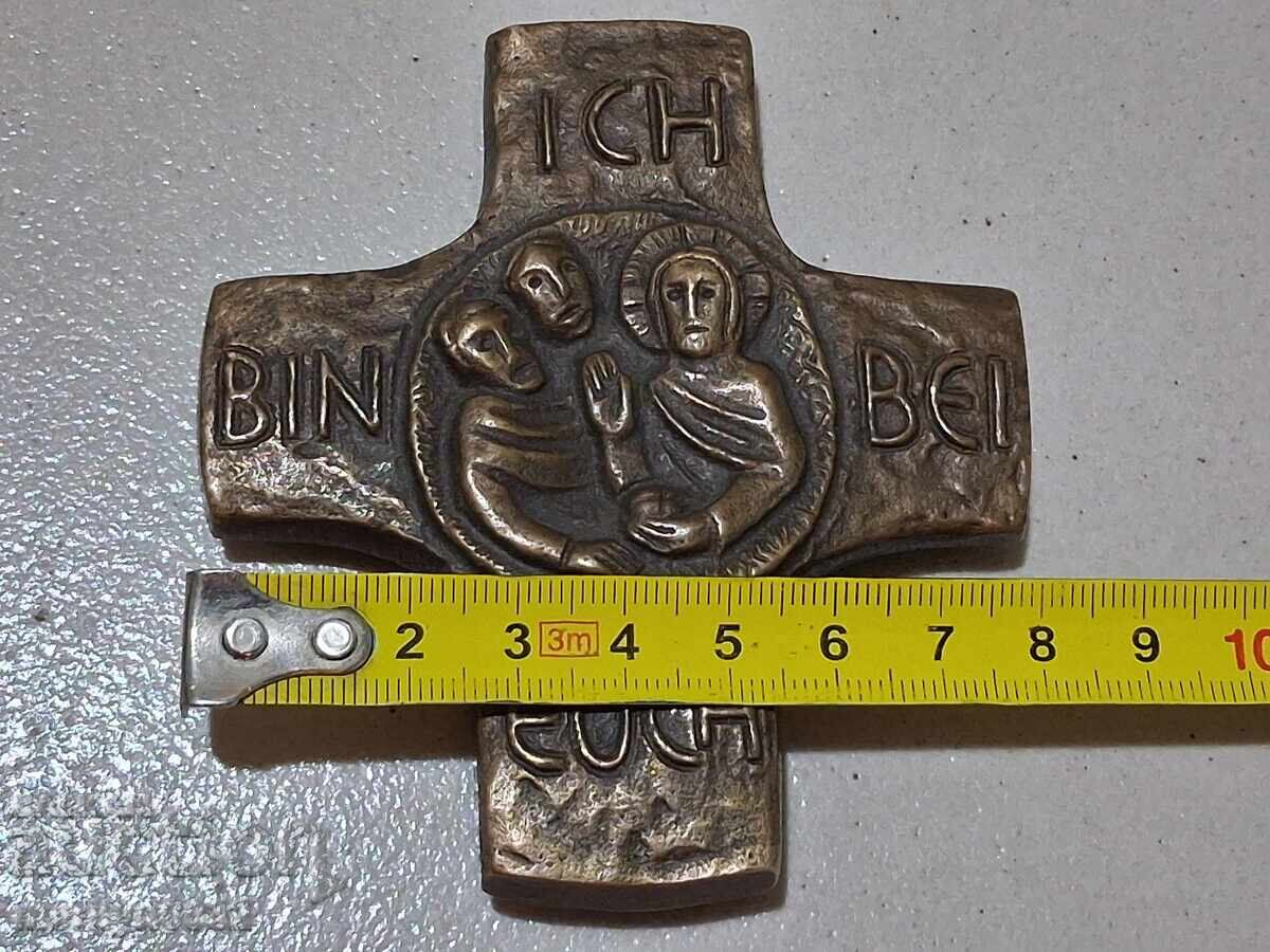 Χάλκινος σταυρός μενταγιόν Ιησούς Χριστός - 6