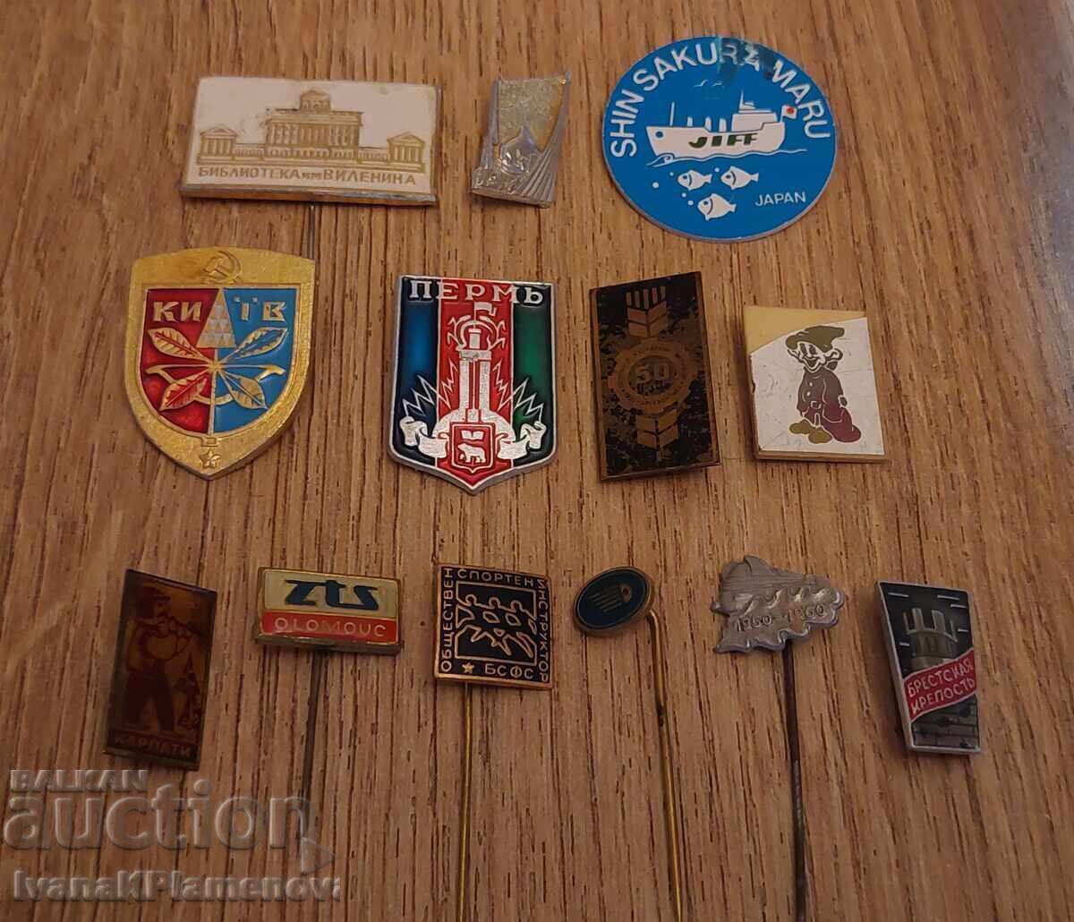 Insigne pentru colecționari, 12 bucăți - 5