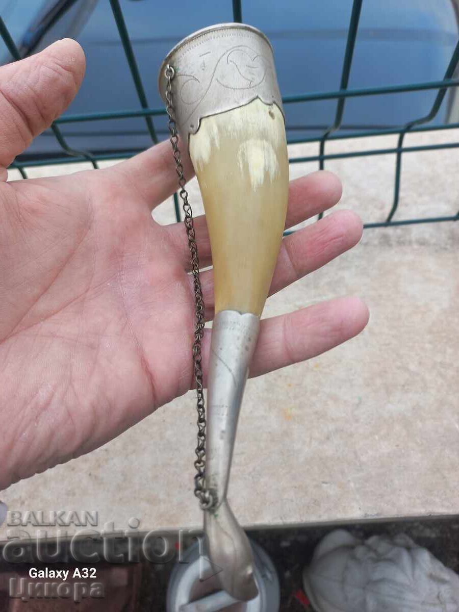 COARNĂ DE ARGINT RENASCENTALĂ PENTRU VIN, BIJUTERIE, COSTUM POPULAR - 5