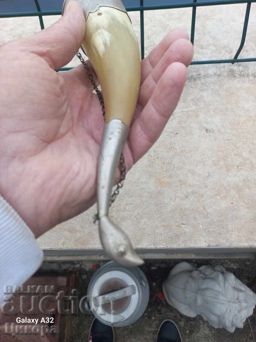 COARNĂ DE ARGINT RENASCENTALĂ PENTRU VIN, BIJUTERIE, COSTUM POPULAR - 7