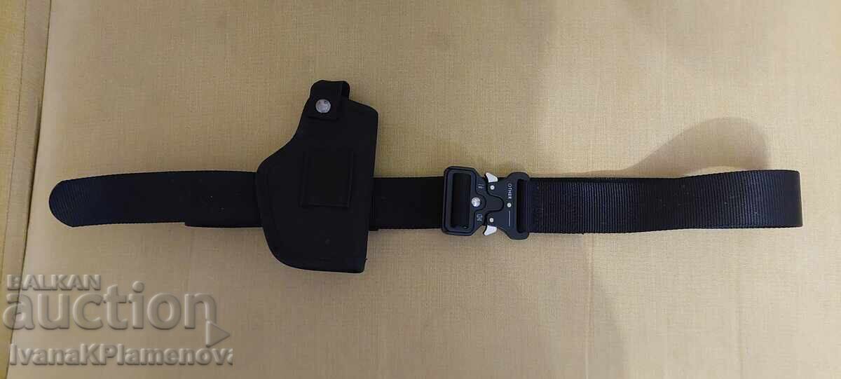 Belt with holster for connoisseurs, excellent with price € 15.34 | 30.00 BGN Belt with holster for connoisseurs, excellent with price € 15.34 | 30.00 BGN
