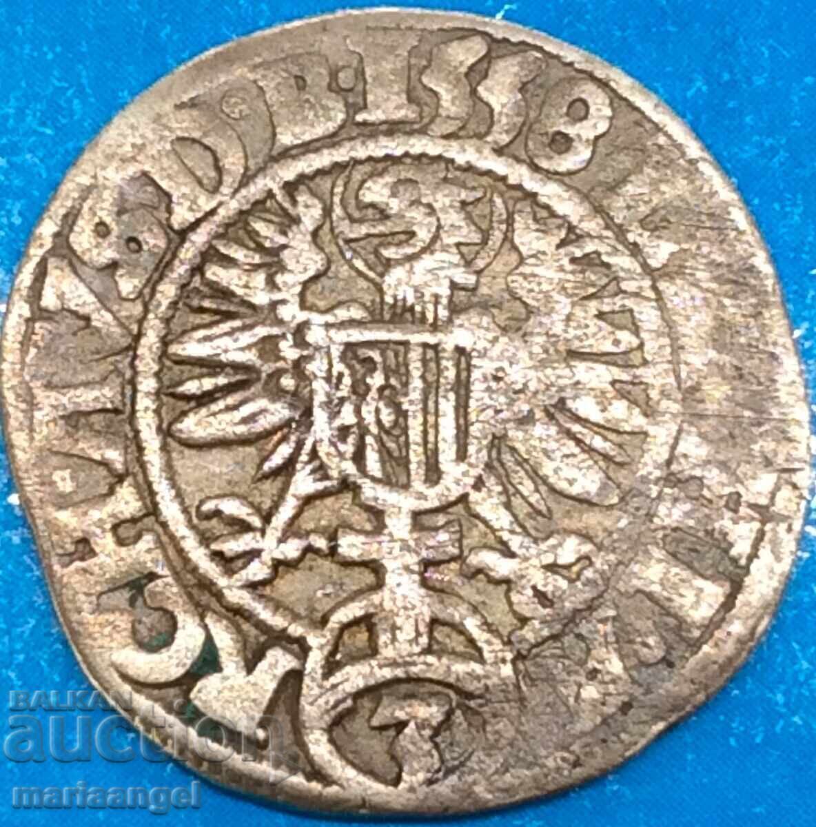 3 Kreuzer 1558 Austria Linz - Rare! Ferdinand I Silver - 5
