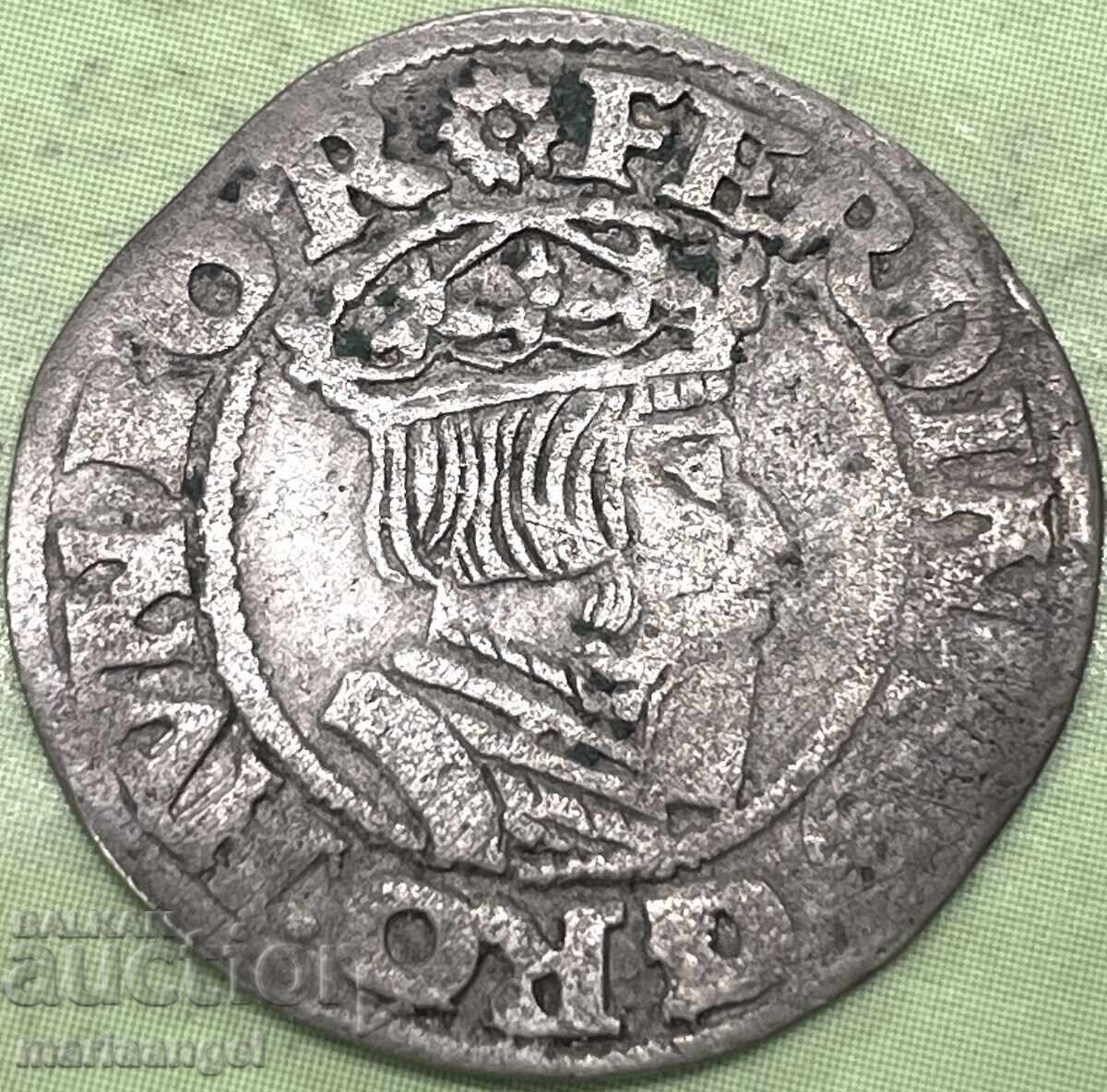 3 kreĭtseri 1558 Austria Linz - raritate! Ferdinand I argint 3 kreĭtseri 1558 Austria Linz - raritate! Ferdinand I argint