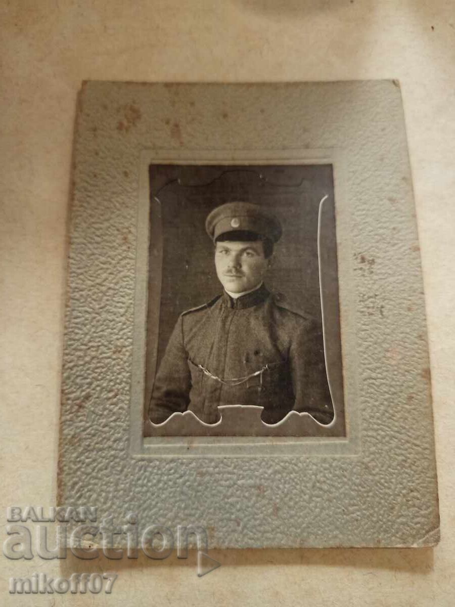 Photo cardboard photograph Voin PSV Ivan Nikolov Tarnovo