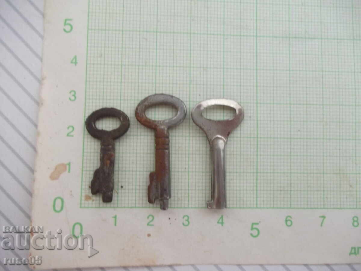 Lot de 3 buc. chei pentru lacăte